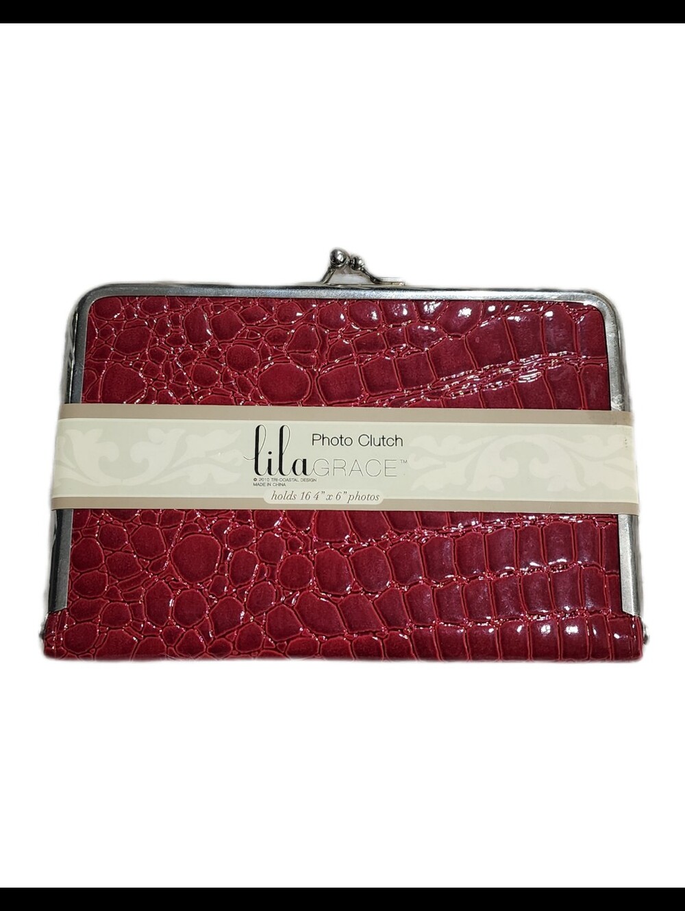 Lila Grace Faux Croc Photo Clutch / Mini Album (NWT)